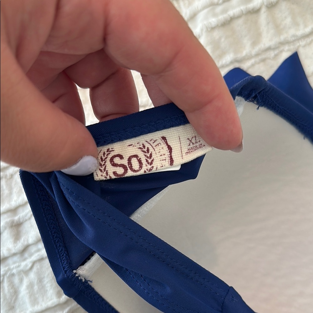 SO Women's Deep Blue Bikini Top - Picture 3 of 5